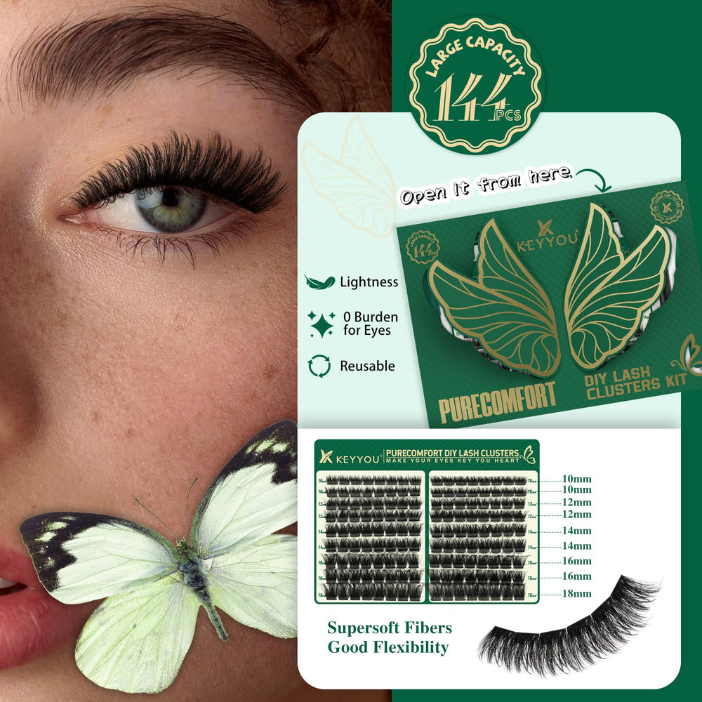 KEYYOU Bond and Seal bottle provides strong hold for long-lasting lash wear.