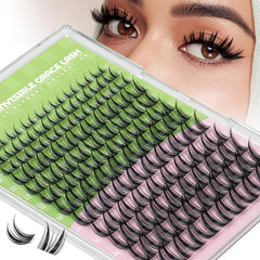 KEYYOU Bunny lash clusters with invisible band for natural-looking enhancement