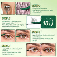 KEYYOU clear lash glue in 5ml pack for precise, salon-like results.