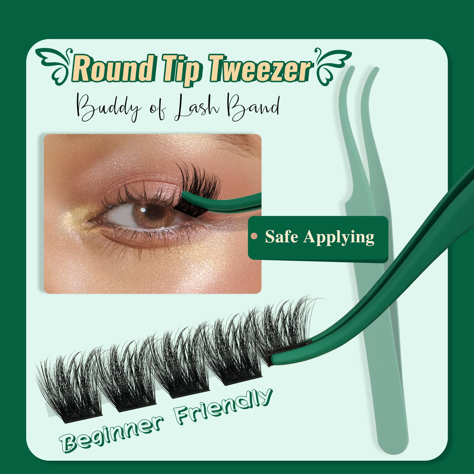KEYYOU D-Curl lashes 10-18mm lift lashes with natural curl.
