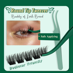 KEYYOU D-Curl lashes 10-18mm lift lashes with natural curl.