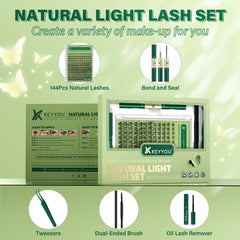 KEYYOU Dcurl 8-18Mix lashes showing flexible curl for daily glamour.