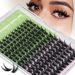 KEYYOU Fairy Wink lash clusters in D curl for a fuller look and easy DIY prep.