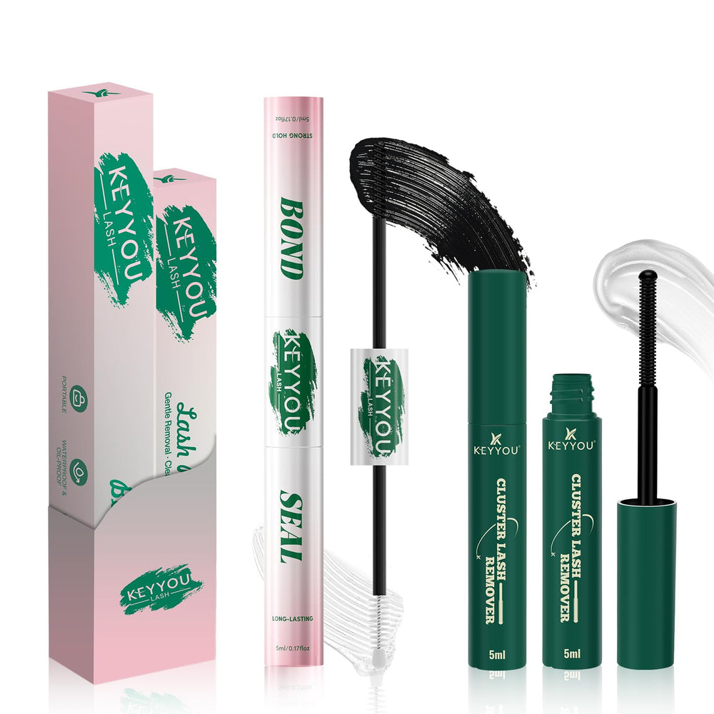 KEYYOU LASH Bond and Seal bottle for secure lash clusters at home.