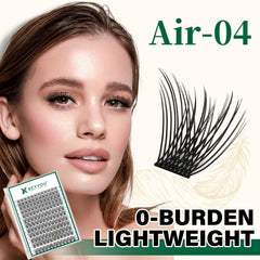 KEYYOU Lash Clusters soft-featherweight appearance showing natural, comfortable wear.
