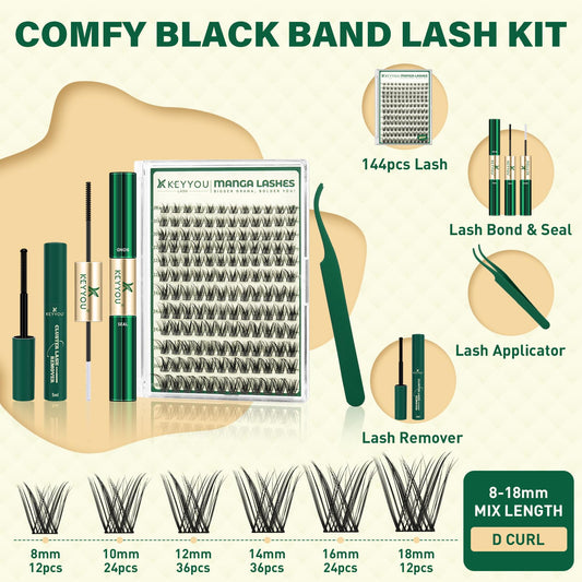 KEYYOU LASH DIY lashes extension kit for quick apply and great results