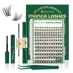 KEYYOU LASH Manga Lash Clusters Kit 8-18mm for natural volume
