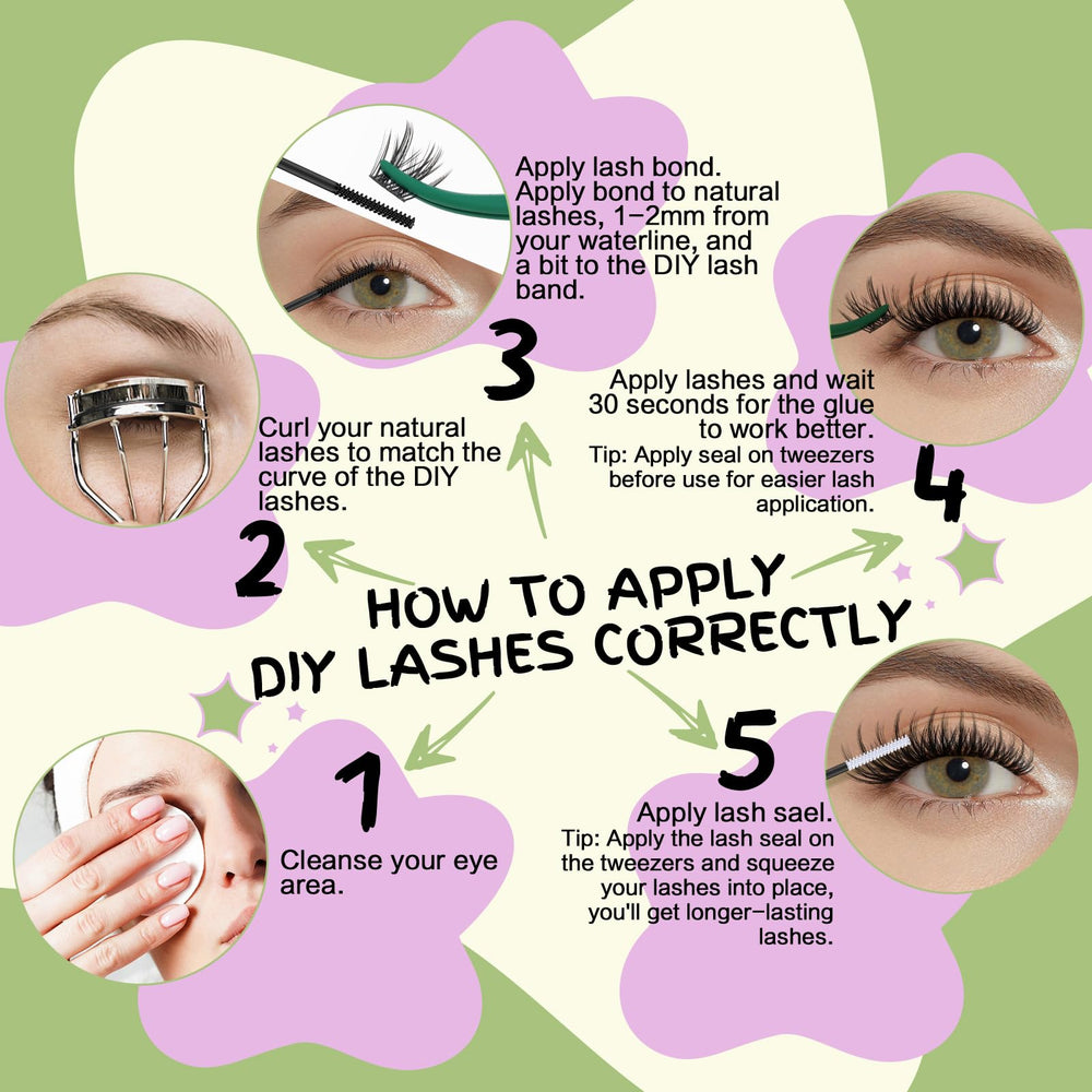 KEYYOU LASH Packaging Front showing the 144-piece set