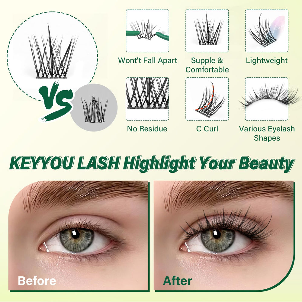 KEYYOU LASH Remover and seal included for easy maintenance