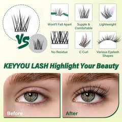KEYYOU LASH Remover and seal included for easy maintenance