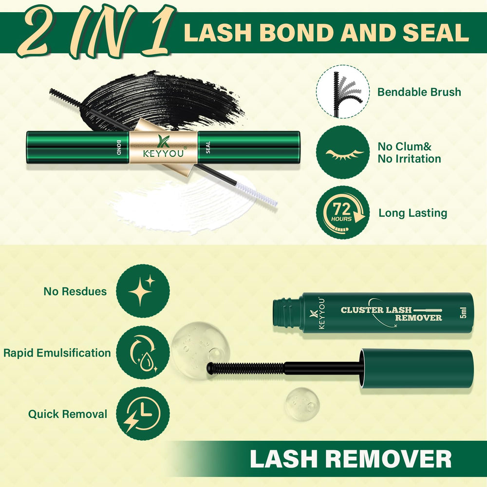 KEYYOU LASH soft thin band lashes for comfortable all-day wear