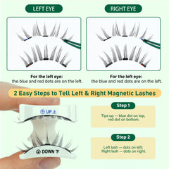 KEYYOU lashes applied on model close shot, illustrating natural enhancement