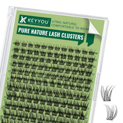 KEYYOU natural lash clusters 144pcs for a full lightweight look