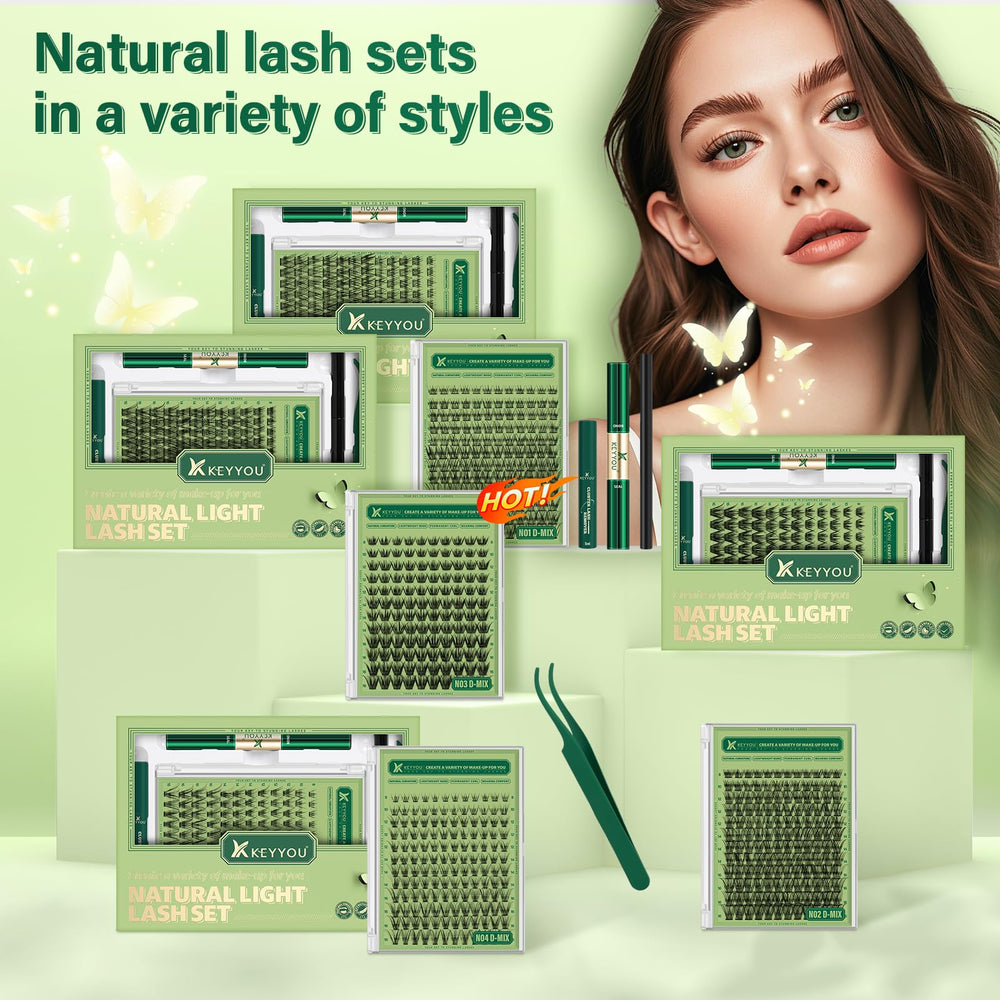 KEYYOU Packaging with accessories supports a full DIY routine.