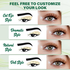 KEYYOU soft brown cluster lashes designed for comfortable wear