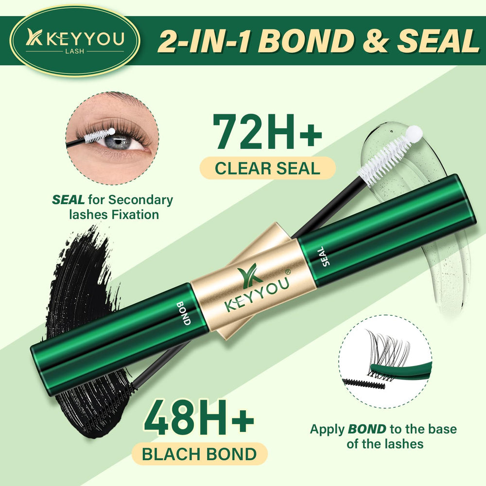 KEYYOU spiral brush provides 360° control for clean application