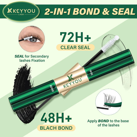 KEYYOU spiral brush provides 360° control for clean application