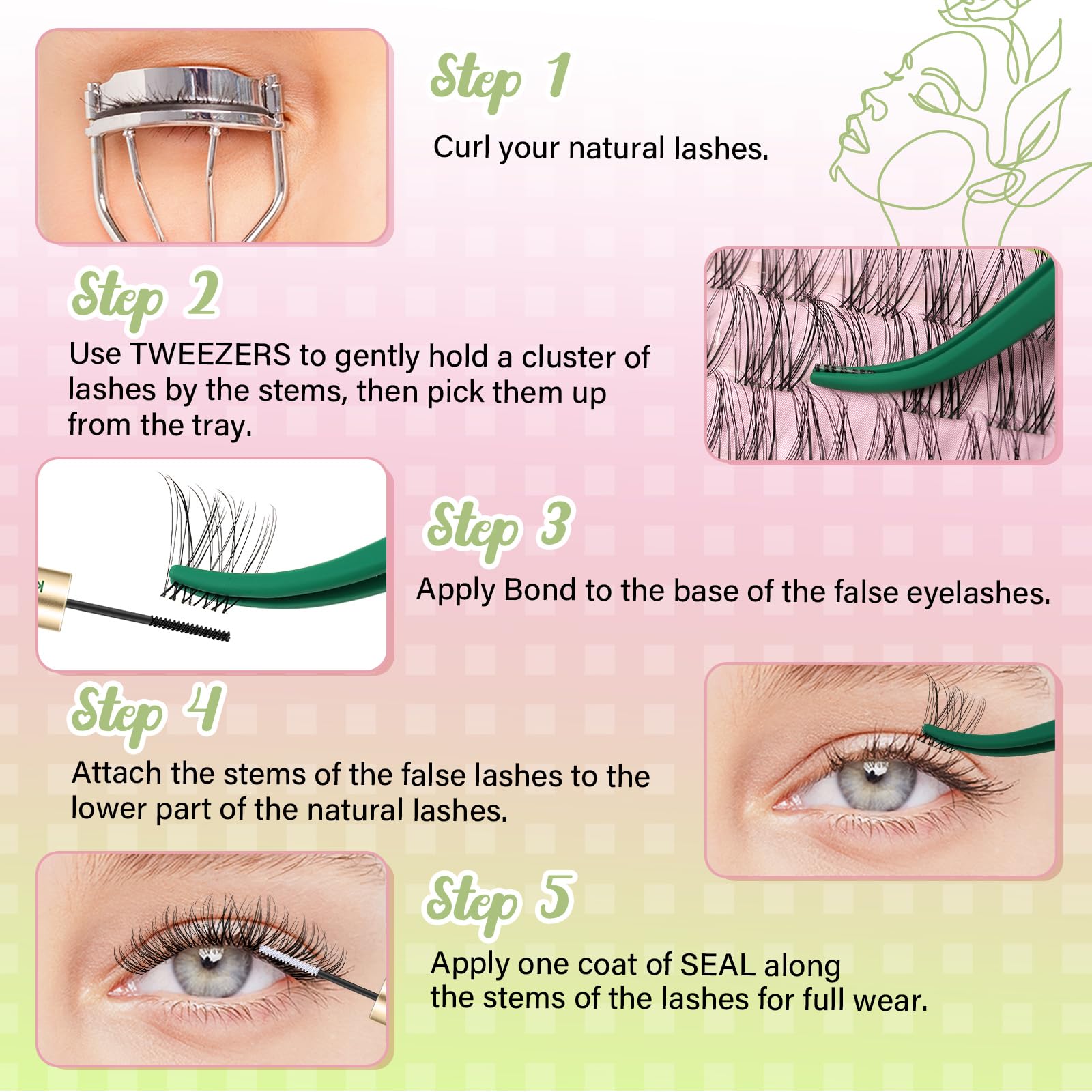 KEYYOU waterproof at-home lash extension kit supports versatile wear.