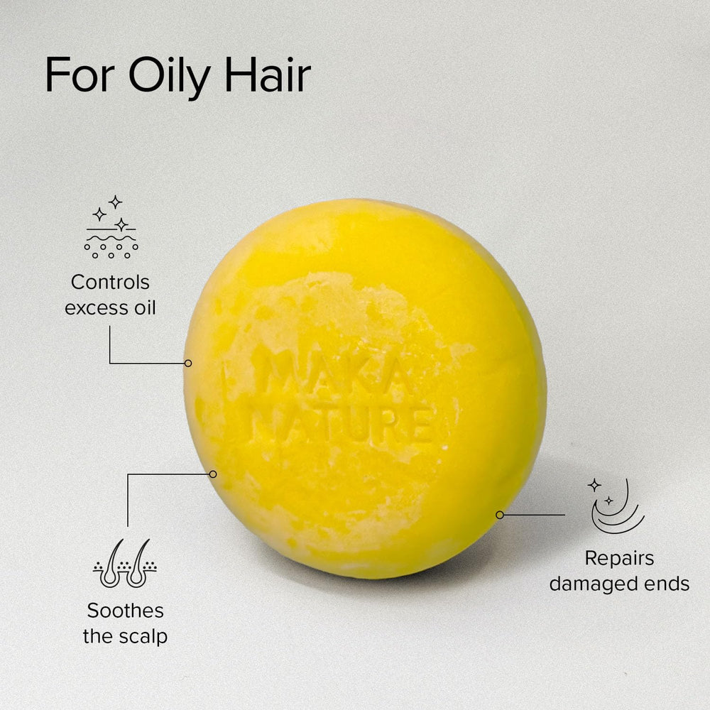 KGallery Maka Nature Lemon ingredients shot featuring ginseng flower and camellia seed oil