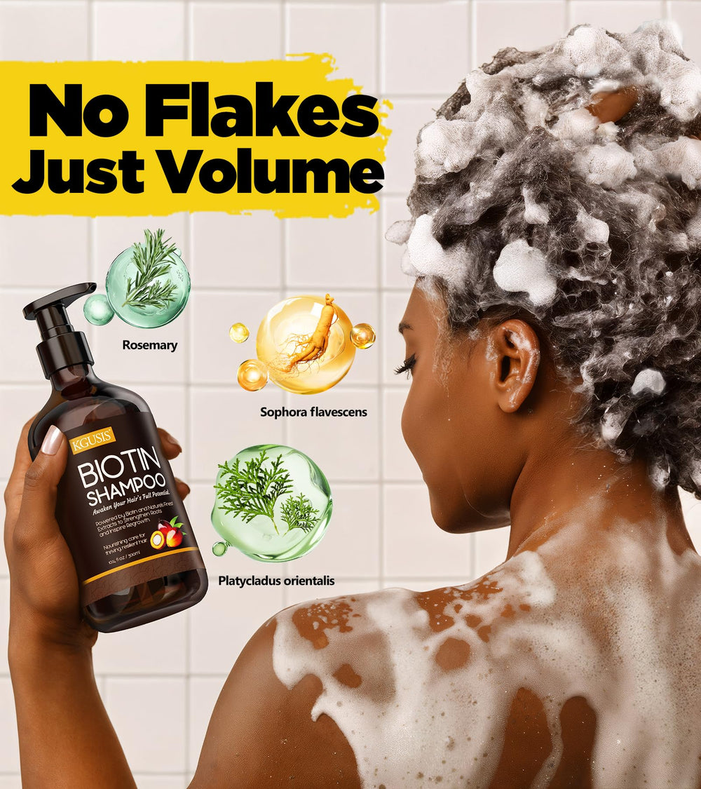 Scalp calming action with KGUSIS Root Activator rosemary and cypress leaf