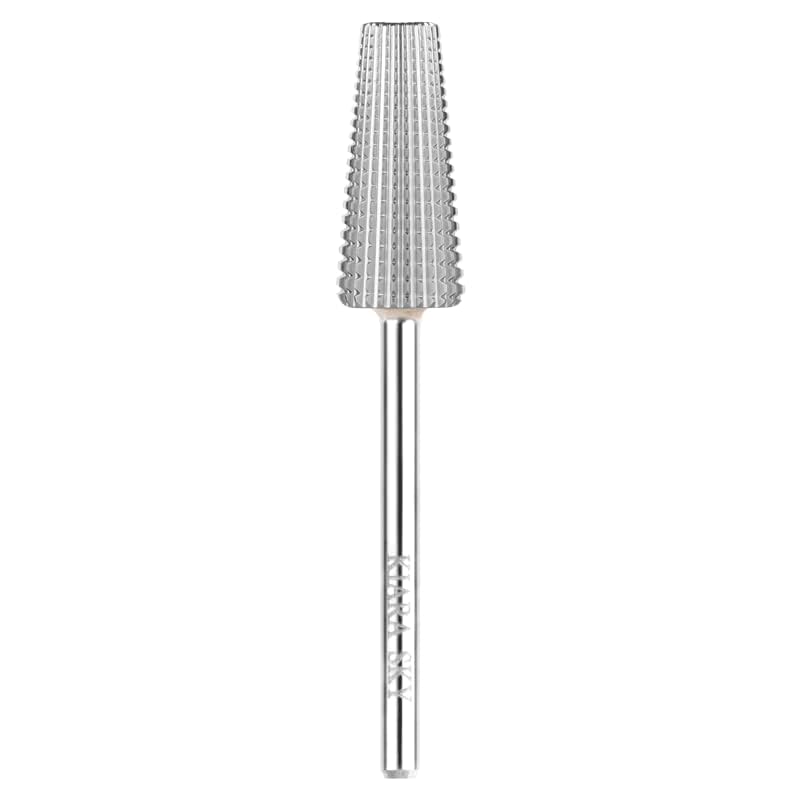 Kiara Sky 5-in-1 Fine Bit stainless steel close-up for precise cuticle care.