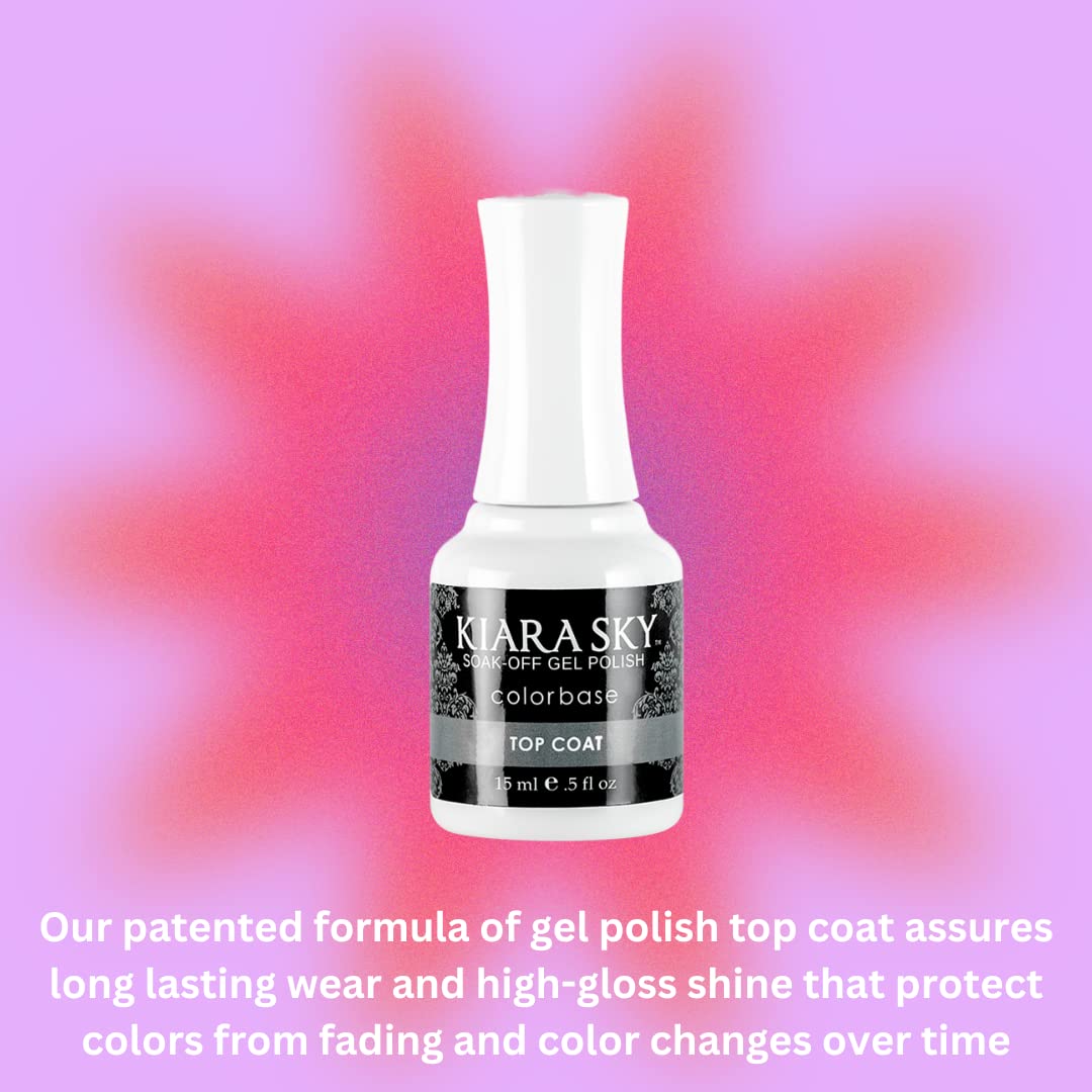 KIARA SKY applying top coat for a glossy, durable finish.