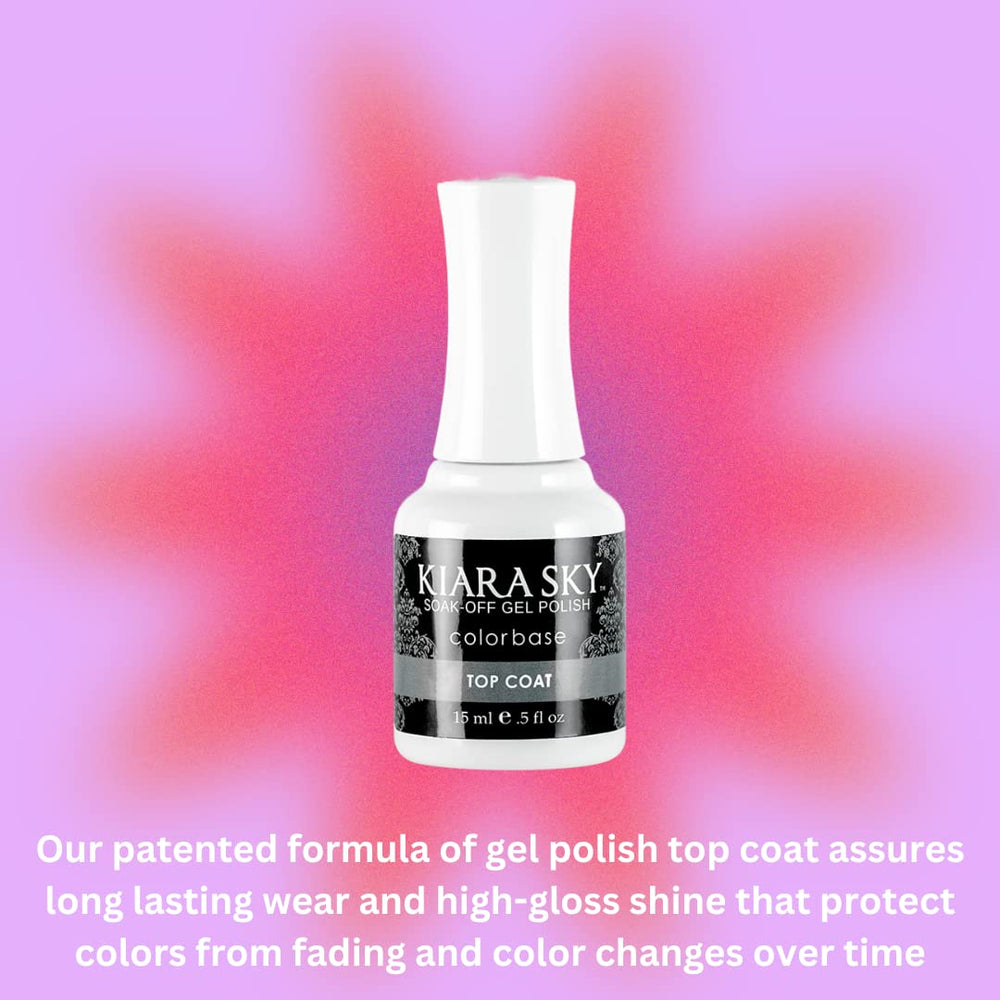 KIARA SKY applying top coat for a glossy, durable finish.