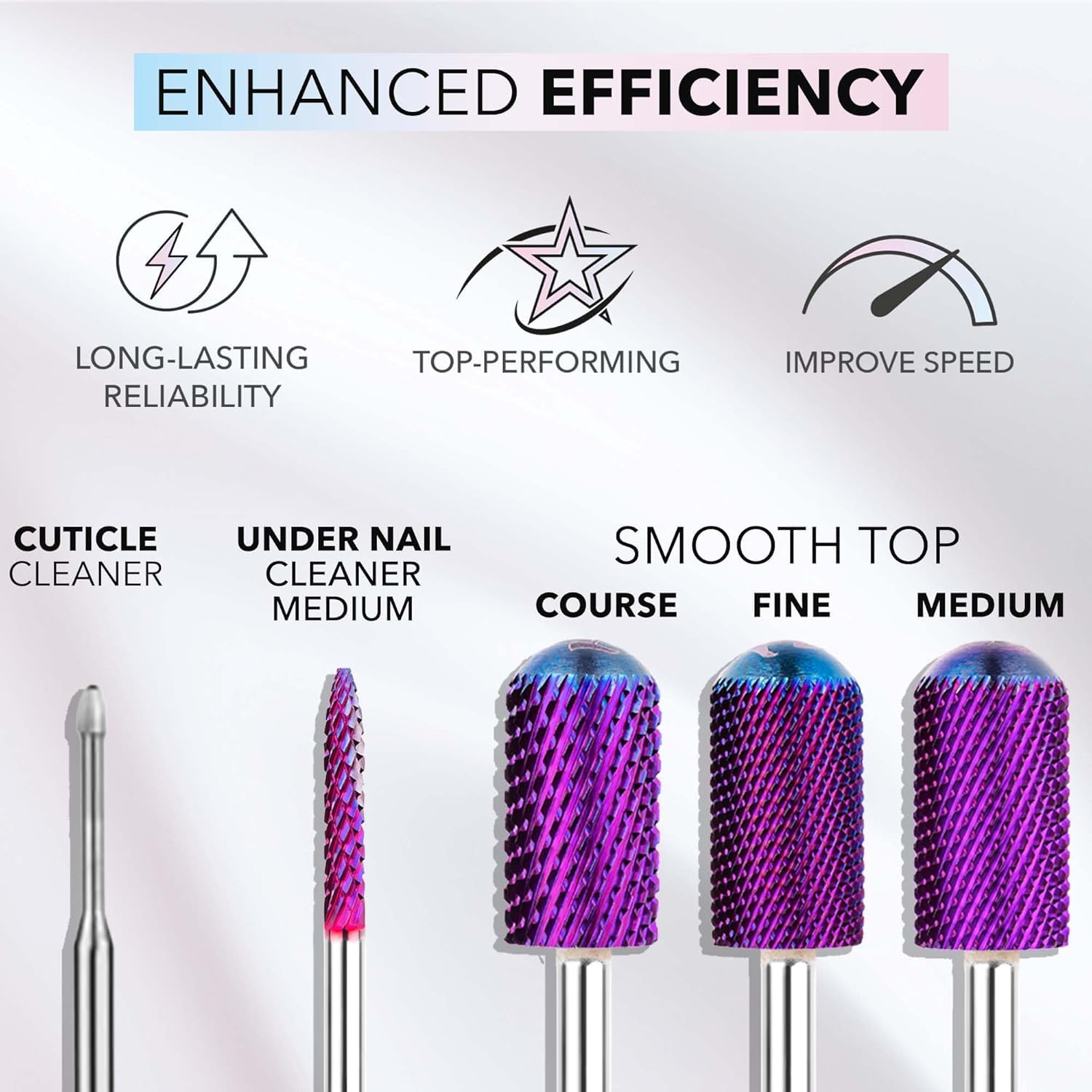 Kiara Sky purple barrel bit for balanced shaping and C-curve