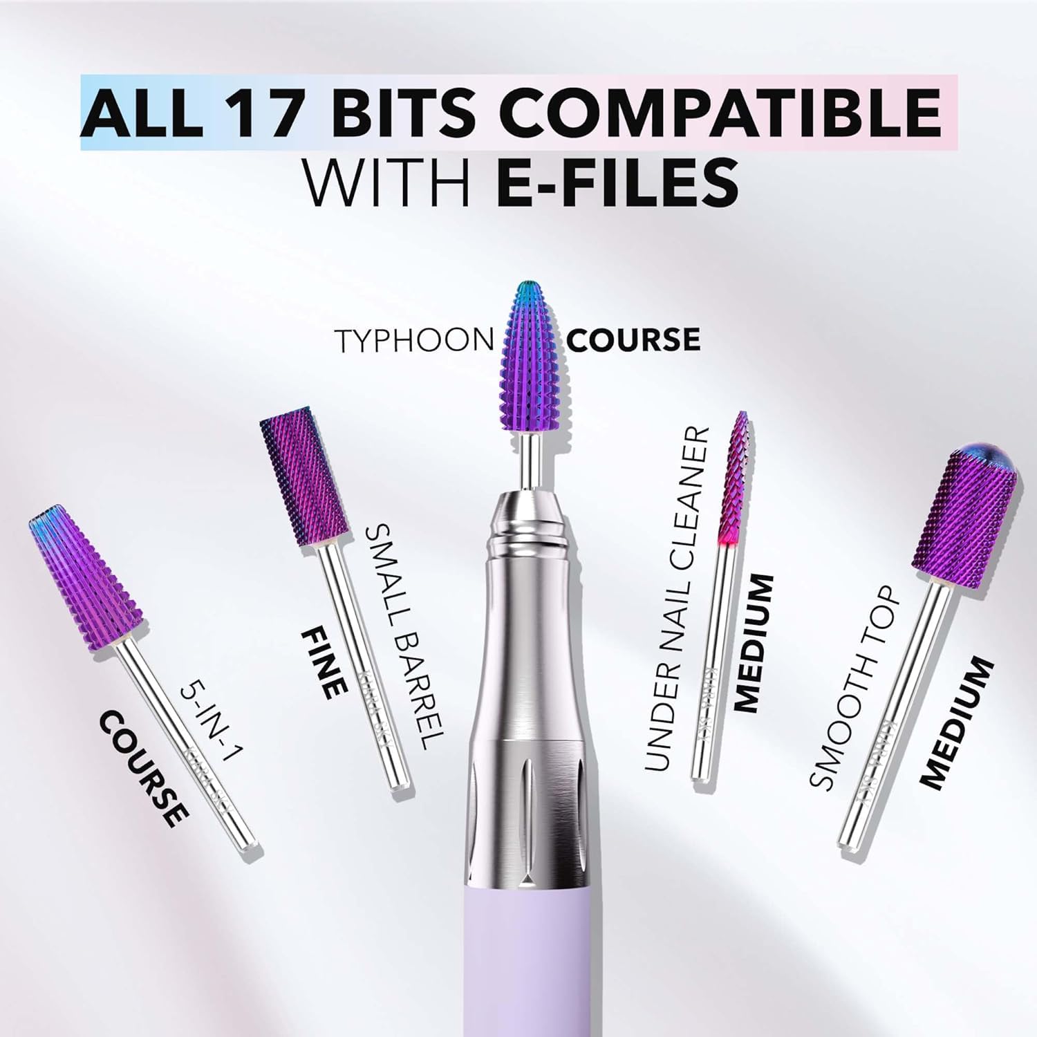Kiara Sky beginner-friendly purple drill bit for fast product removal