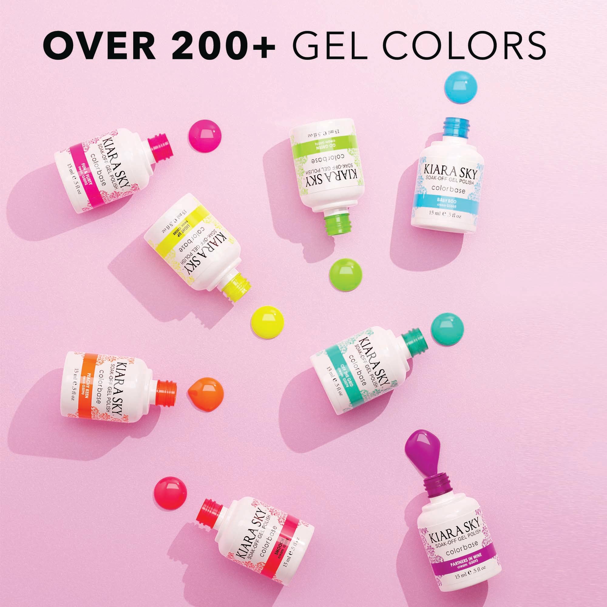 Kiara Sky Berry Pretty LED cure delivers fast, durable gel set