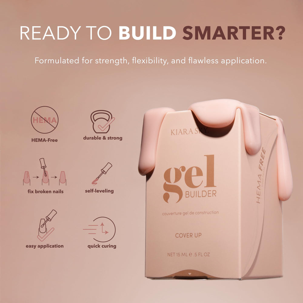 KIARA SKY builder gel proves durability for long-lasting nail overlays.