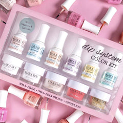Kiara Sky color dip powders color selection highlights versatile shades for natural-looking nails.