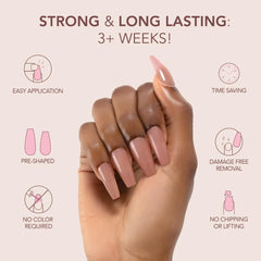 Kiara Sky Cover Gelly Tips serve as a versatile base for French tips