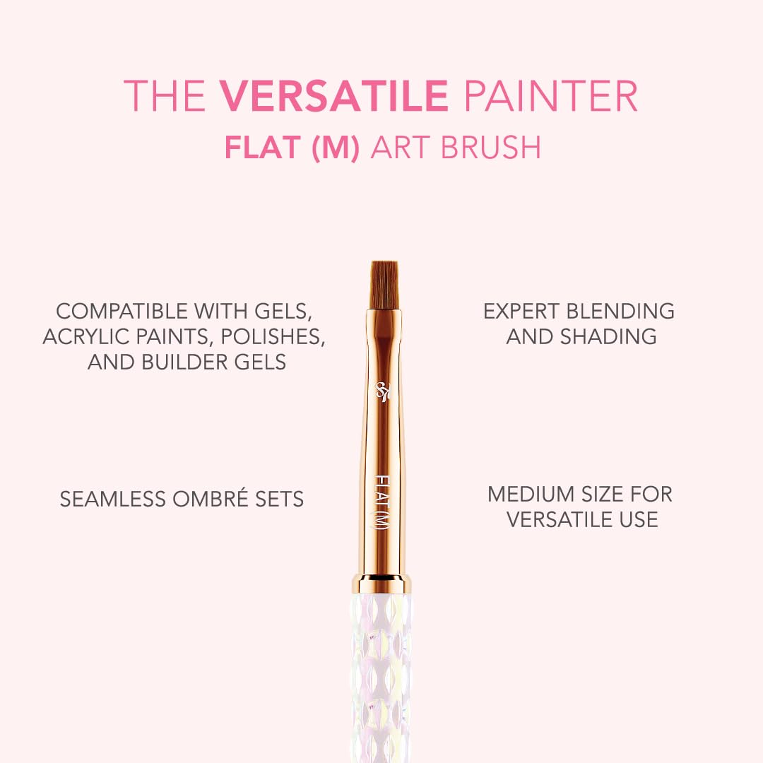 Kiara Sky crystal-cut iridescent handle enhances grip during detail work.