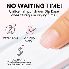 Kiara Sky Dip Powder adhesion-compatibility for even coverage.