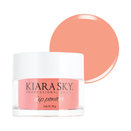 Kiara Sky Coral Tones Chatterbox bottle—vibrant coral for long-lasting manicure.