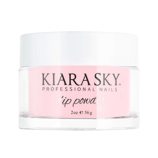 Kiara Sky dip powder jar in medium pink for French nails.