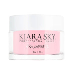 Kiara Sky Dip Powder Essentials dark pink 2oz bottle for vibrant long-lasting color.