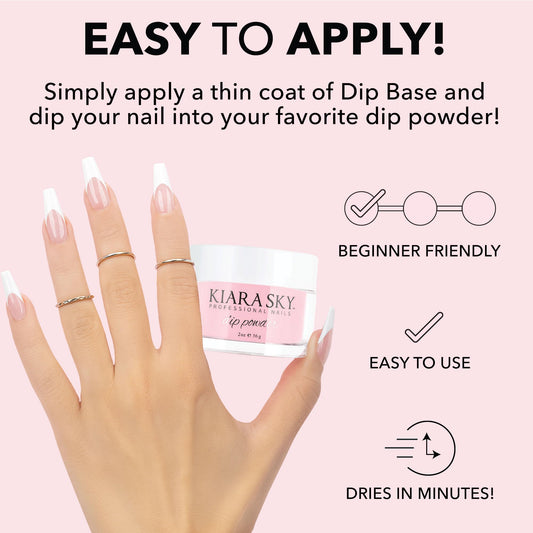 Kiara Sky Dip Powder Essentials dark pink swatches show rich pigment and smooth coverage.