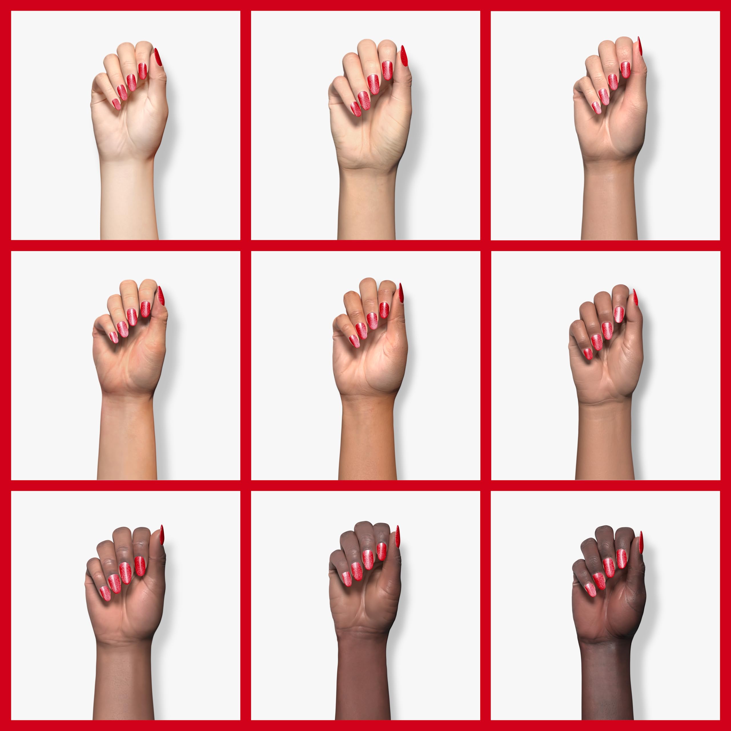 Kiara Sky I’m Not Red-E Yet on nail delivering full-coverage red finish