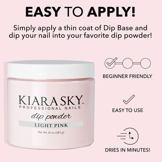 Kiara Sky dip powder large container pour demonstrates convenient refilling without waste