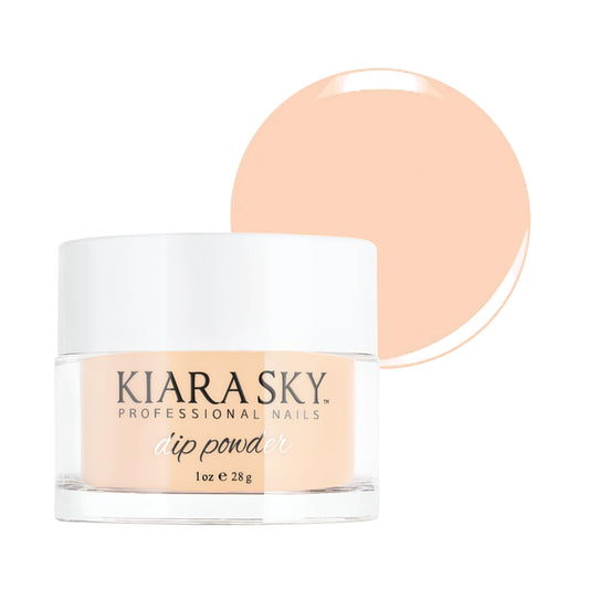 Kiara Sky Dip Powder Nude Tones swatches show natural nude shade for nails