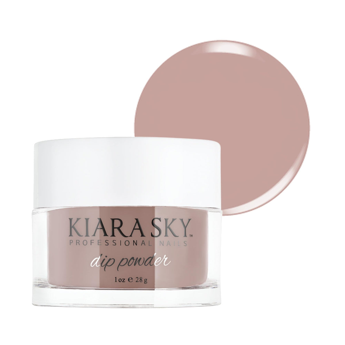 Kiara Sky Dip Powder Nude Tones Rose Bonbon bottle for salon-quality color