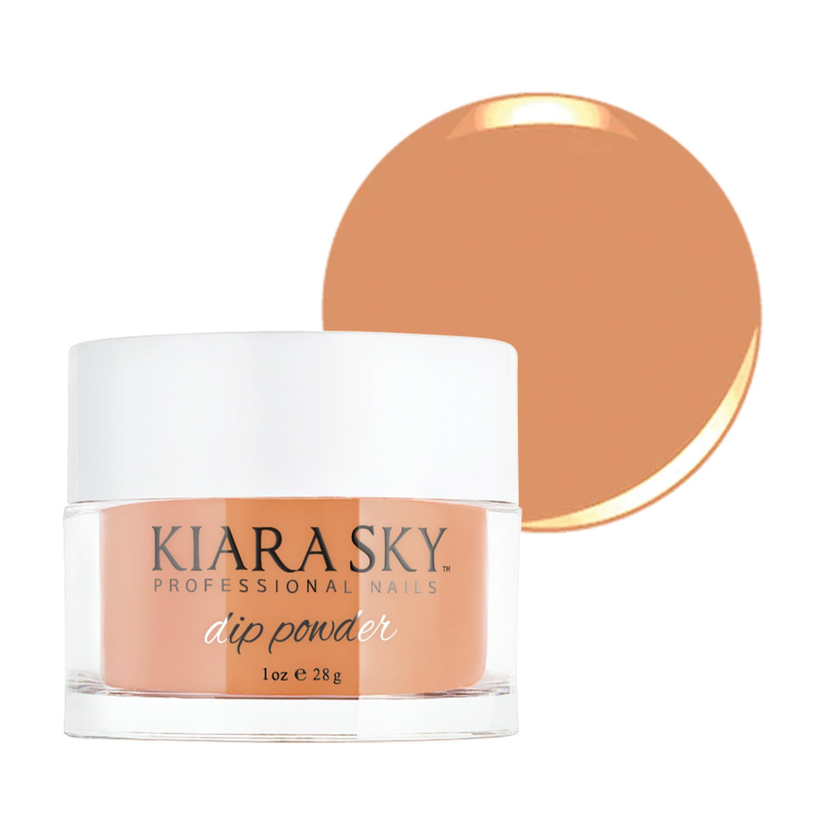 Kiara Sky Dip Powder Sun Kissed 1oz jar for easy, lasting nude color.
