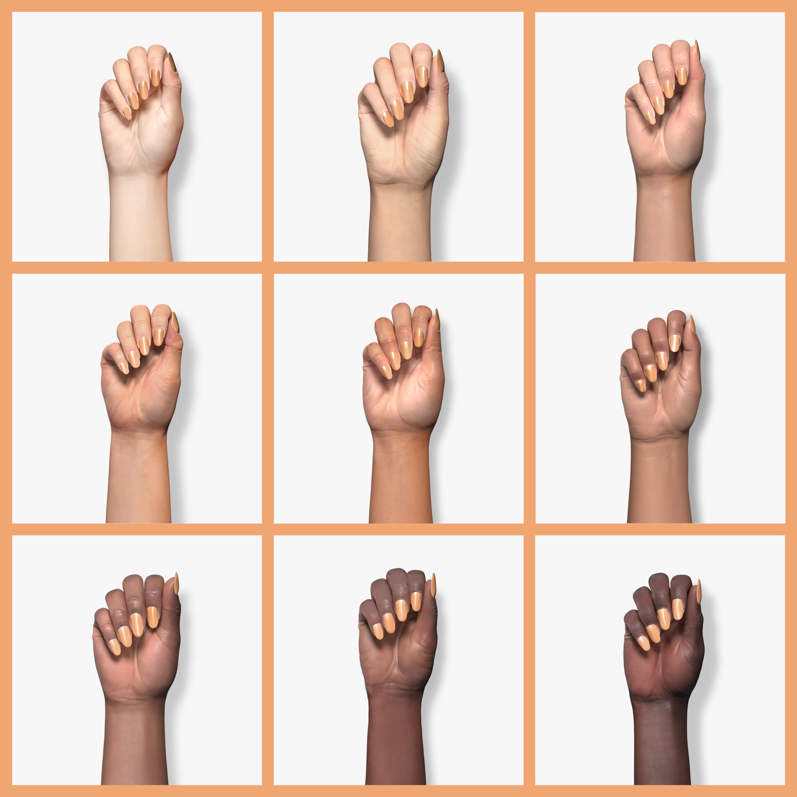 Kiara Sky orange-tones kit essentials image showing complete dipping system components.