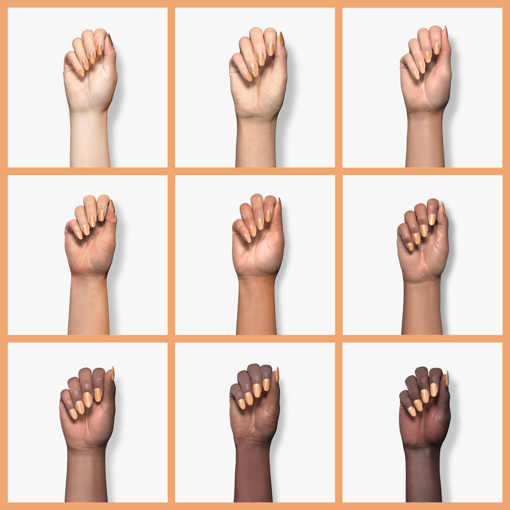 Kiara Sky orange-tones kit essentials image showing complete dipping system components.