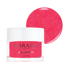 Kiara Sky Pink Up the Pace bottle close-up shows soft pink tones for natural nails.