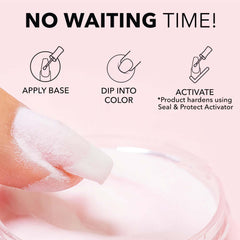 Kiara Sky Dip Powder Red Tones packaging emphasizes USA-made quality.