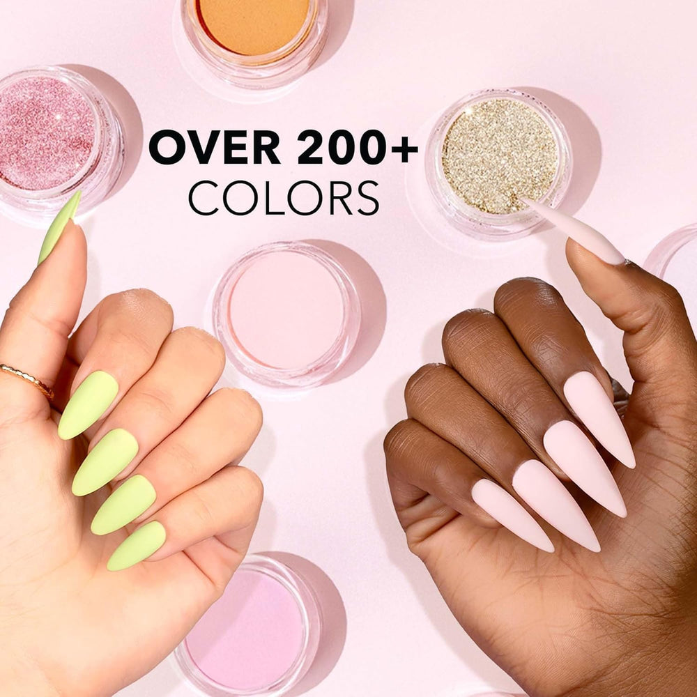 Kiara Sky Rage The Night Away Shimmer full manicure look shows versatile red tones