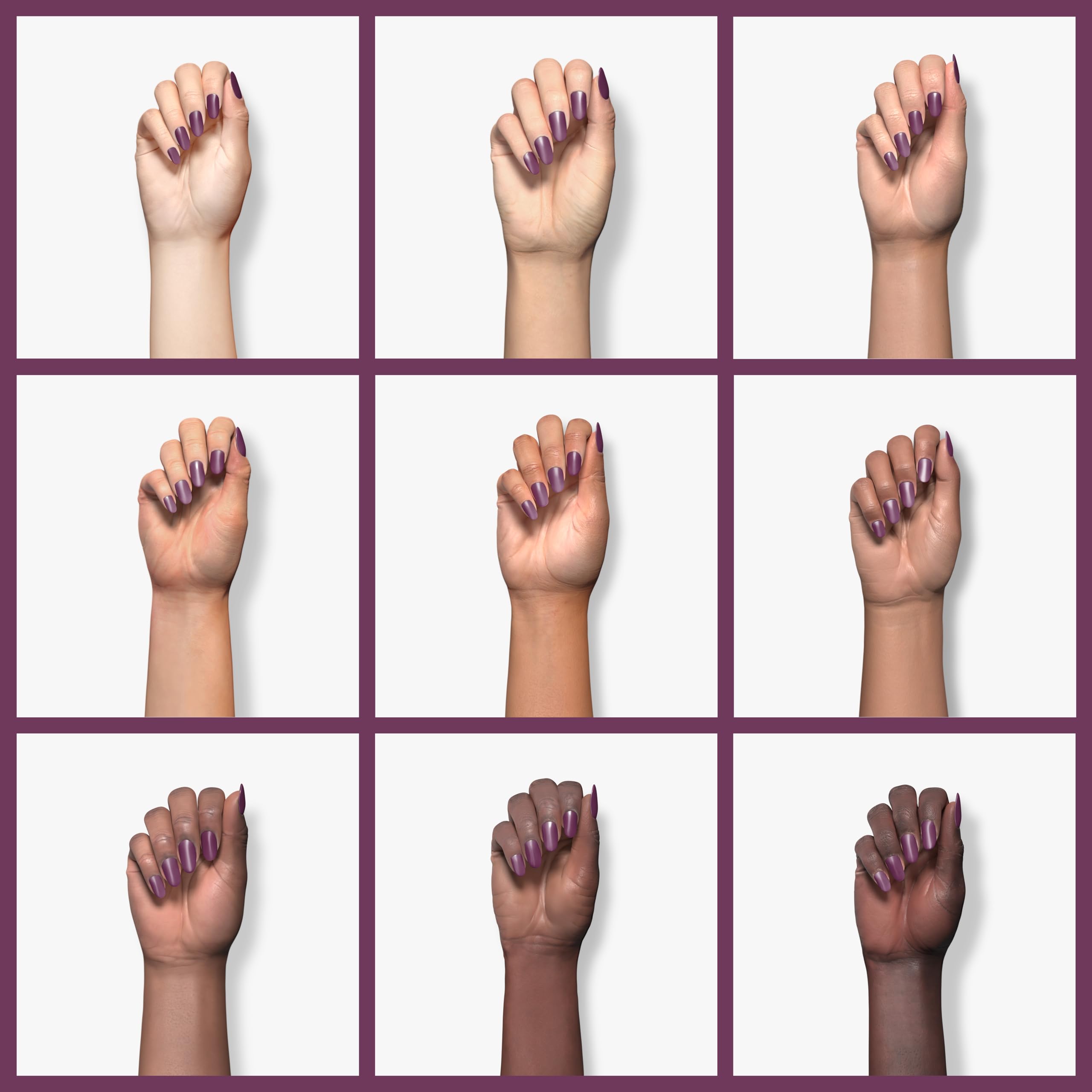 Kiara Sky Smitten nail-art-friendly purple tone for versatile looks